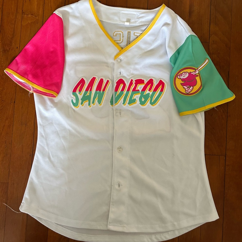 TATIS JR. #23 San Diego Padres Colorful jersey. 
Women’s size Medium